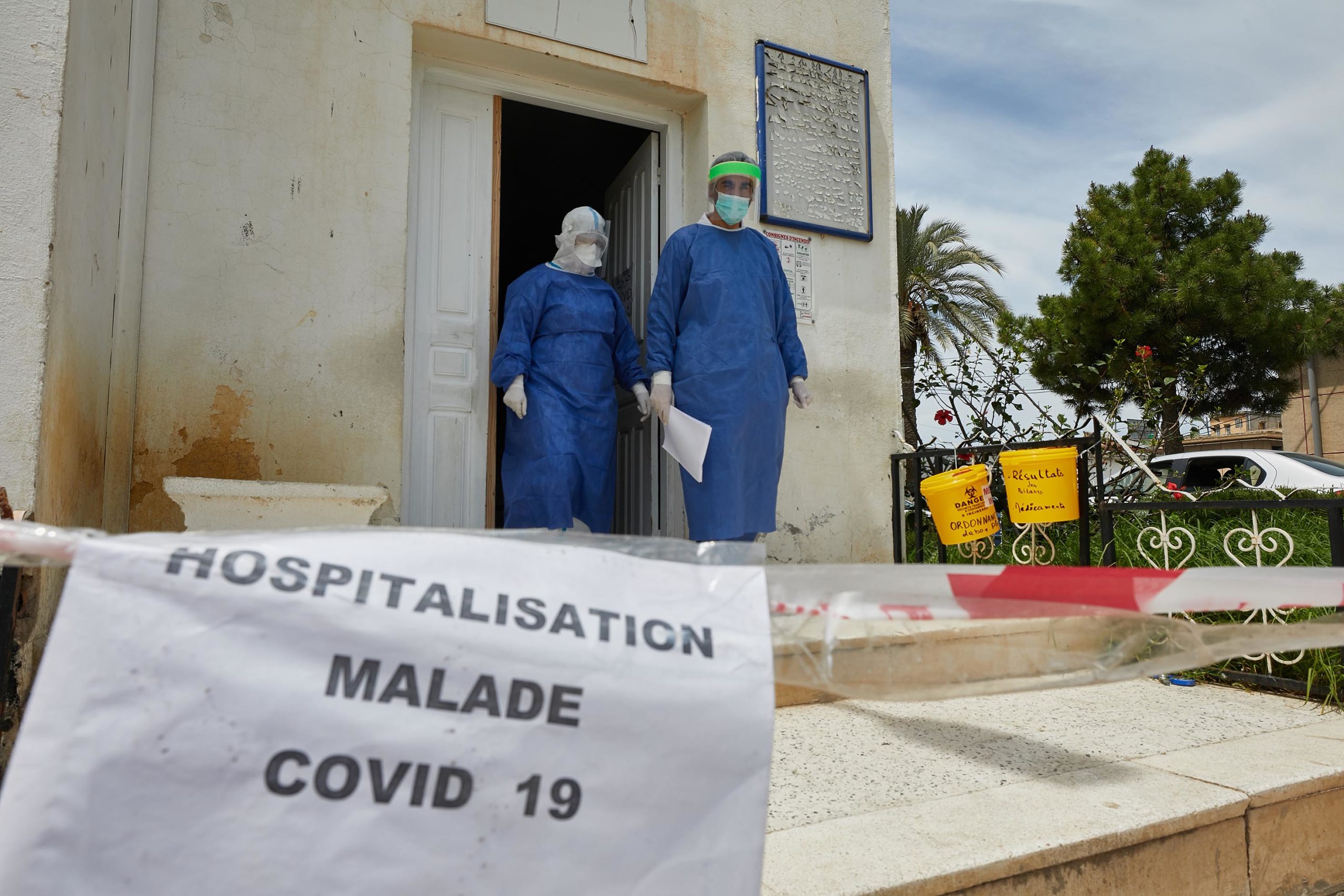 L'hôpital de Rouiba à Alger durant la pandémie du Covid-19. Photo: Samir Sid.