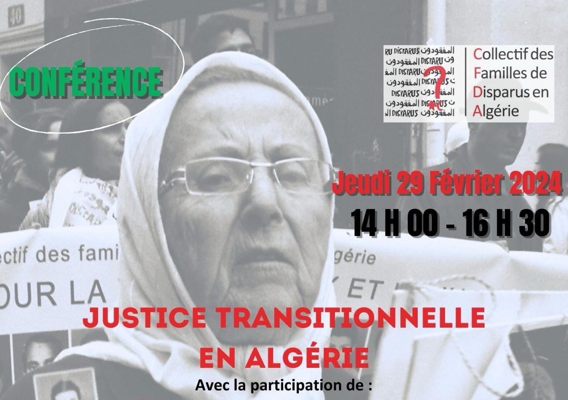 img-La conférence de SOS Disparus sur la justice transitionnelle interdite à Alger