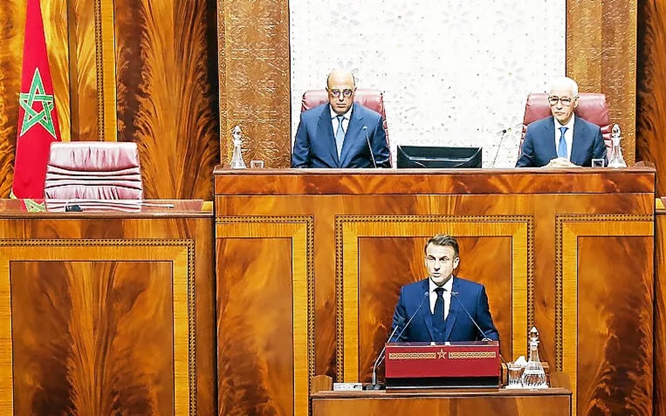 img-Sahara occidental : à Rabat, Macron  réaffirme son soutien à « la souveraineté marocaine »