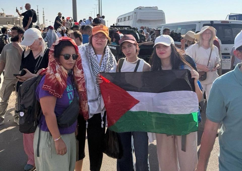 img-Des militantes féministes algériennes participent à la Marche mondiale vers Ghaza