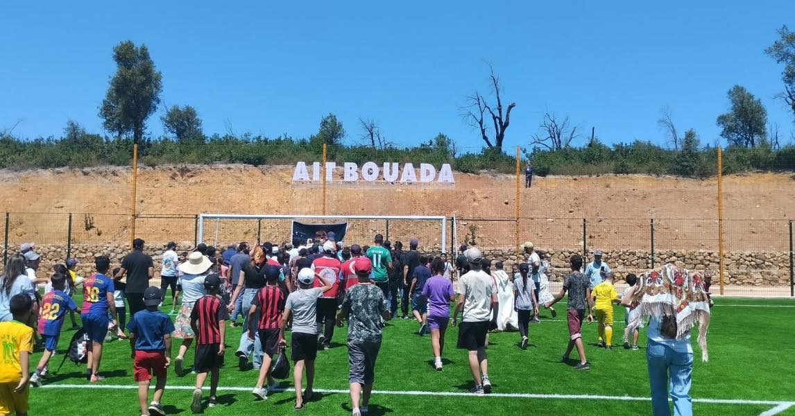 img-Yacine Brahimi inaugure un stade qui porte son nom à Azazga