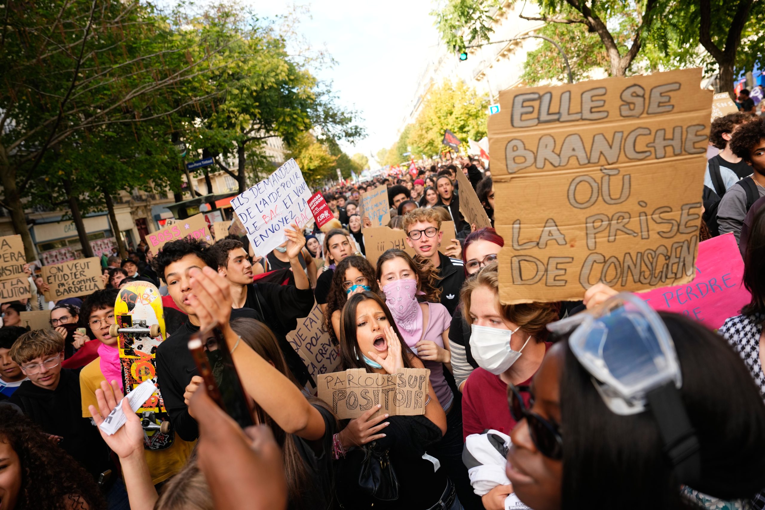 img-France : la colère des lycéens ouvre un nouveau front social à six mois de la présidentielle